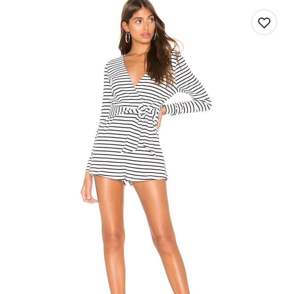 Lotus tie front romper